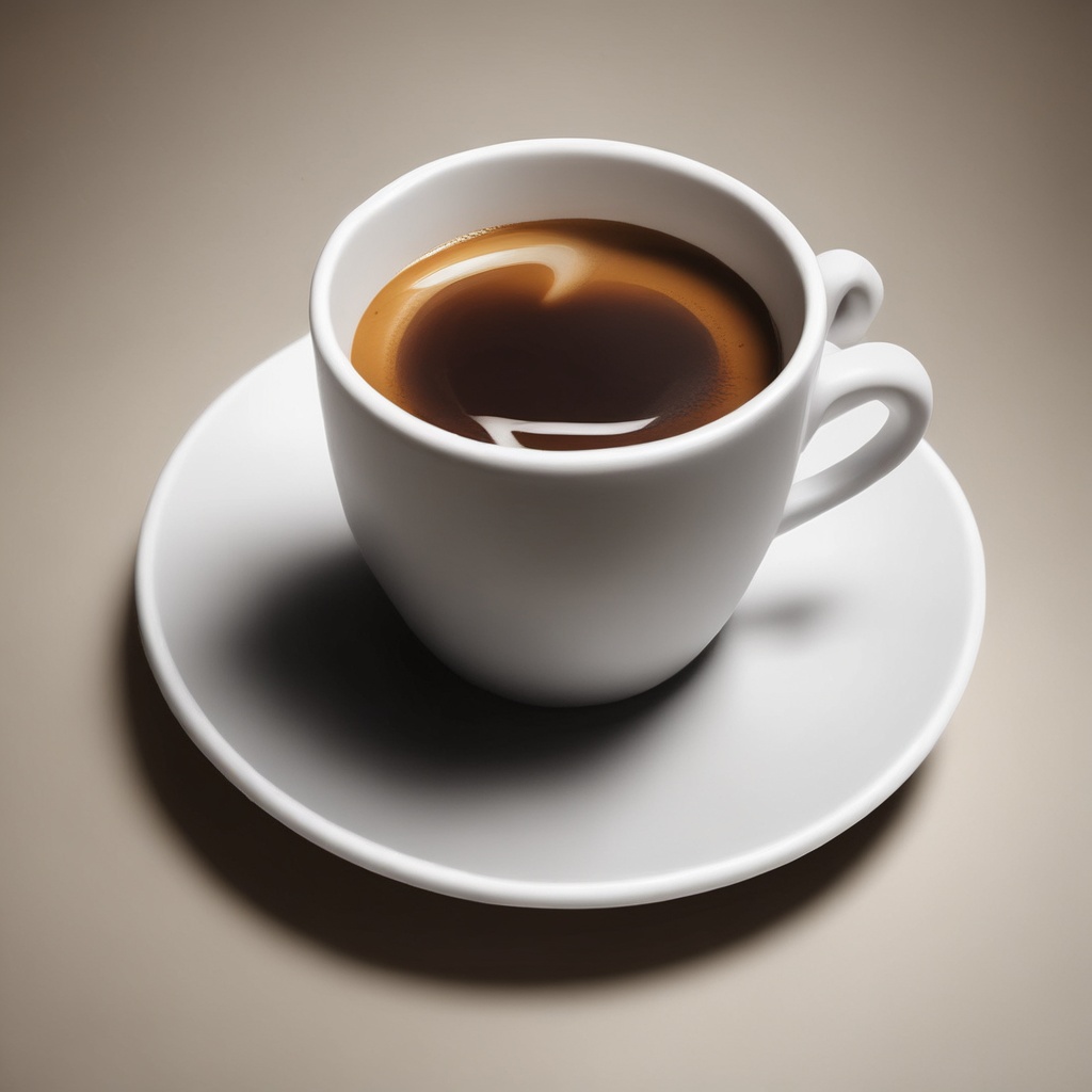 A stylish cup of coffee